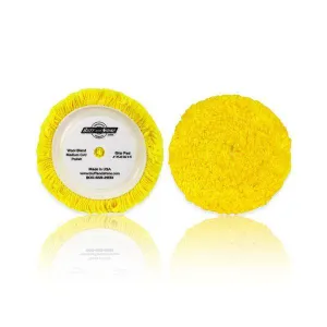 7.5" X 1.5" Buff and Shine Grip Back Wool Polishing Pad