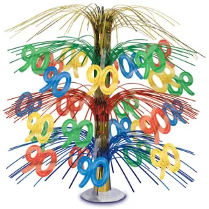 A Decade of Splendor 90 Years Old Birthday Cascade Centerpiece (1/Pk)