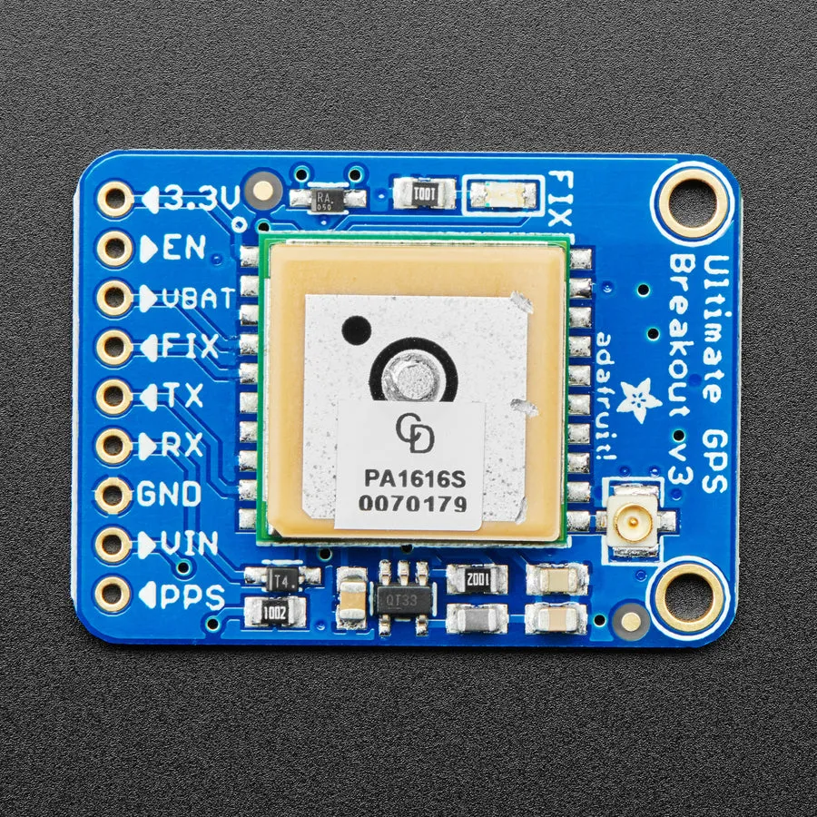 Adafruit Ultimate GPS Breakout - 66 channel w/10 Hz updates - Version 3