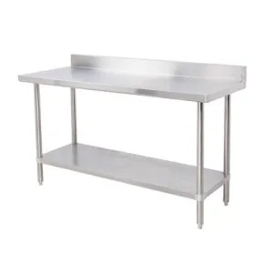 American Chef 30"X30" 18 Gauge Stainless Steel Work Table With 4" Back Splash WTS-3030-BK