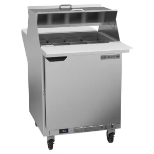 Beverage-Air SPE27HC-12M-B-DS Elite Series 27" 2 Door Mega Top Dual Sided Refrigerated Sandwich Prep Table