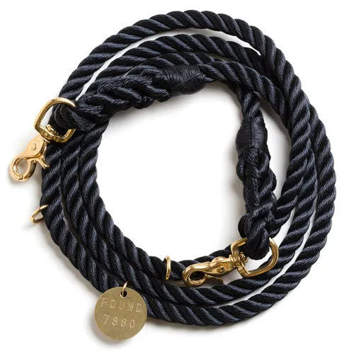 Black Rope Adjustable Lead