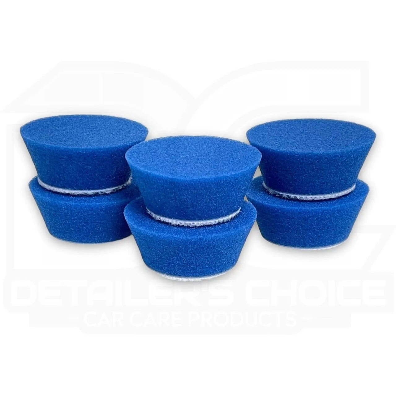 Buff and Shine® 156BN Uro-Tec 1-Inch Dark Blue Medium Polishing Foam Pad - 6 Pack