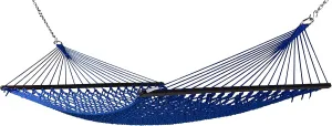 Caribbean Rope Hammock Dark Blue