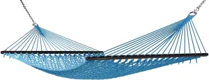 Caribbean Rope Hammock Light Blue