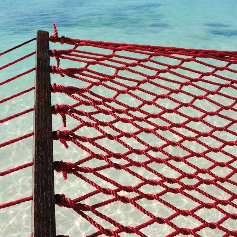 Caribbean Rope Hammock Red