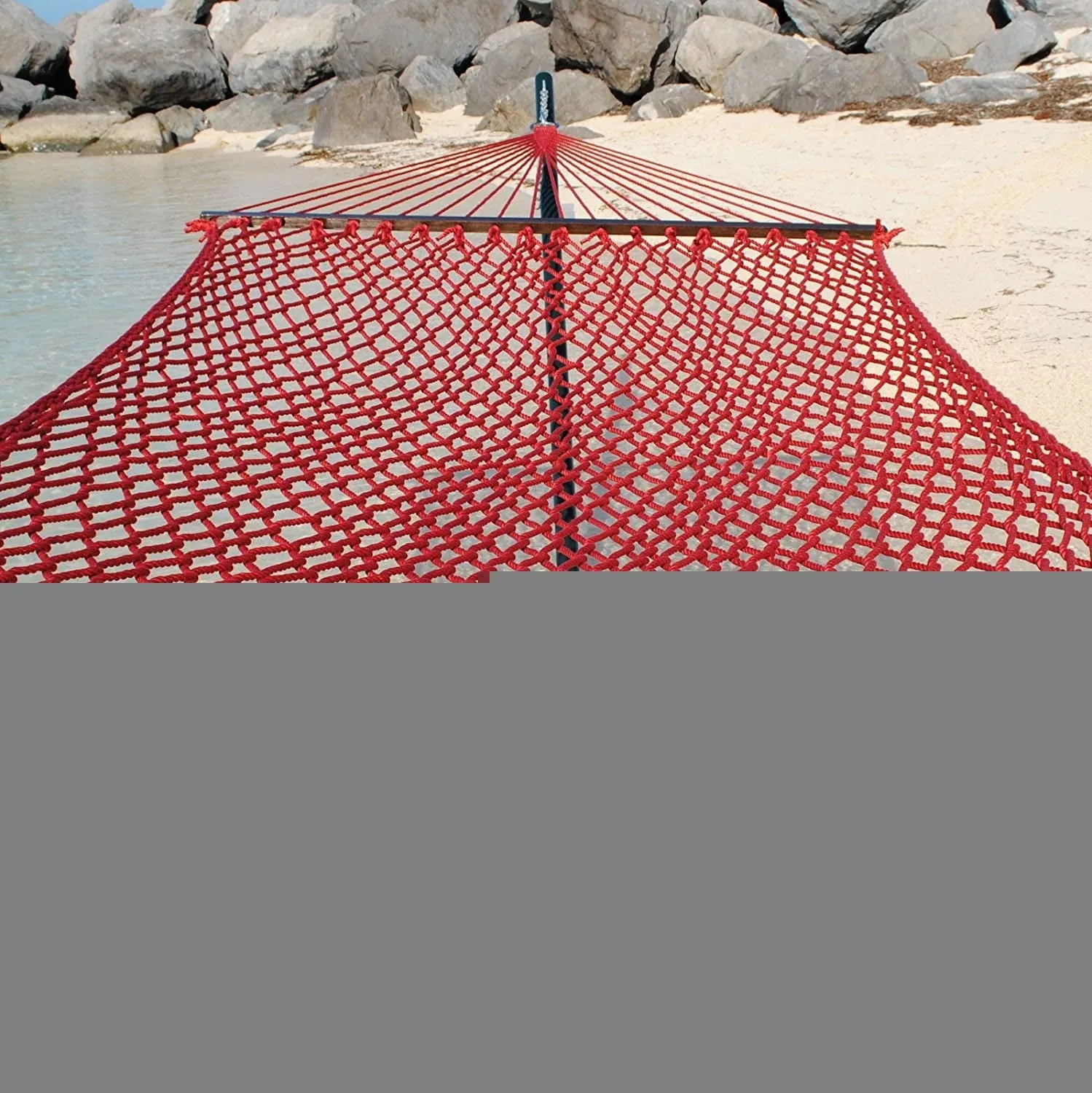 Caribbean Rope Hammock Red