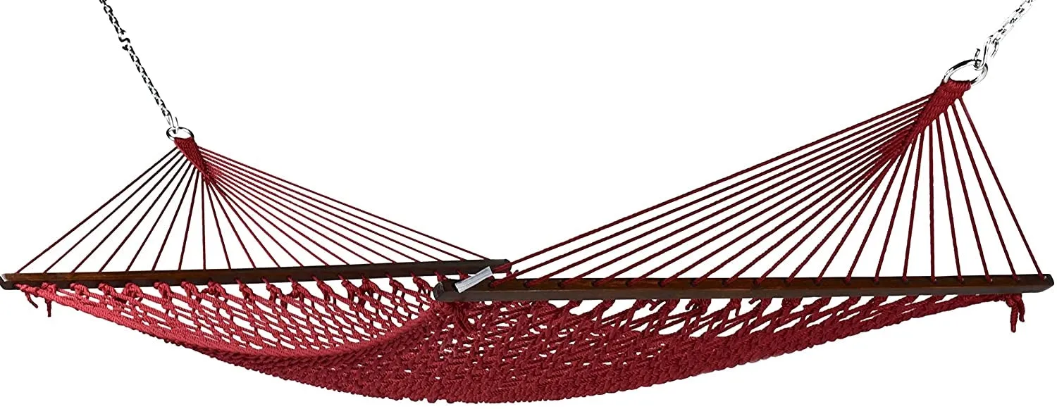 Caribbean Rope Hammock Red