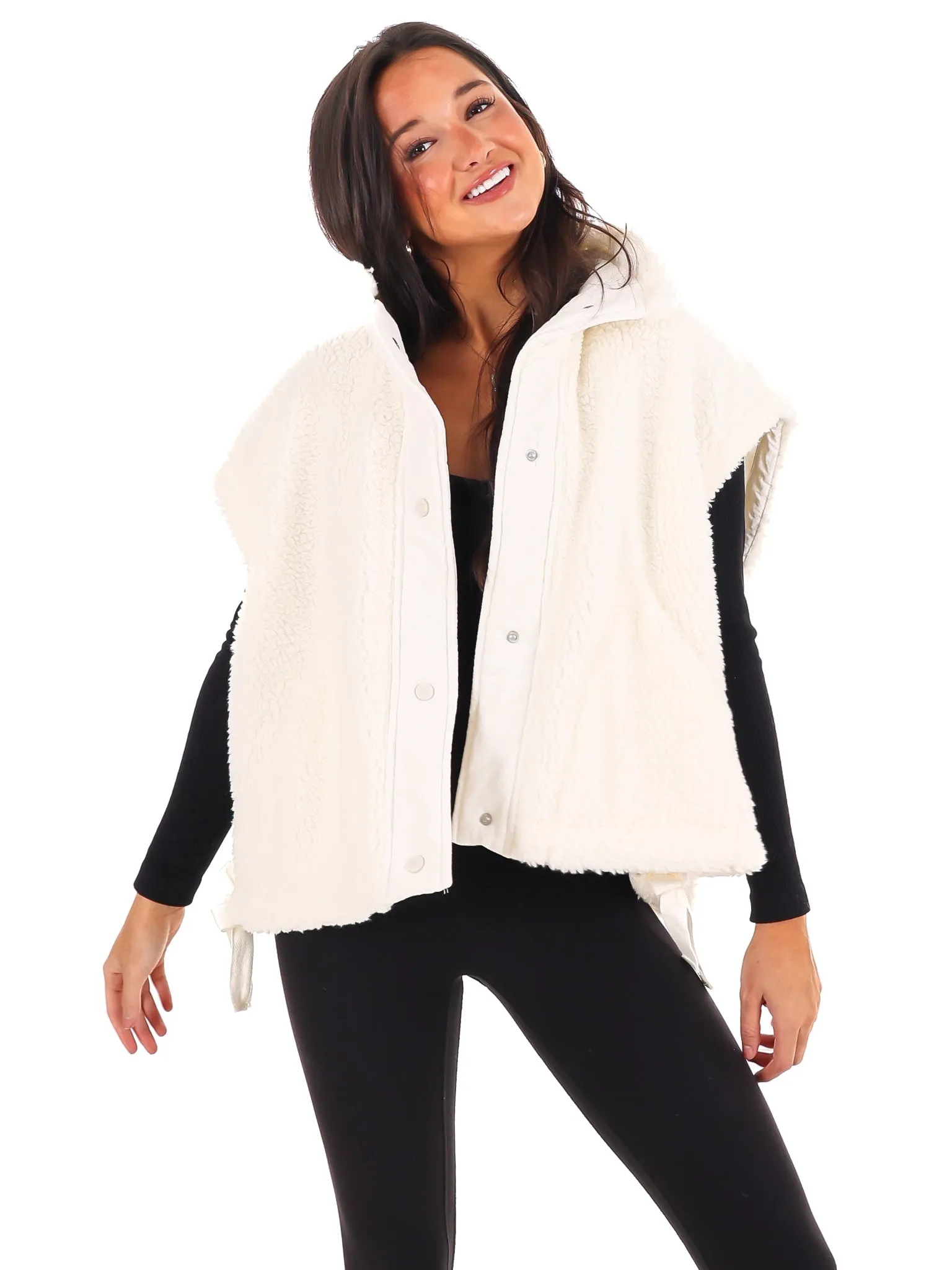 Comfort Zone Oversized Sherpa Vest Doorbuster