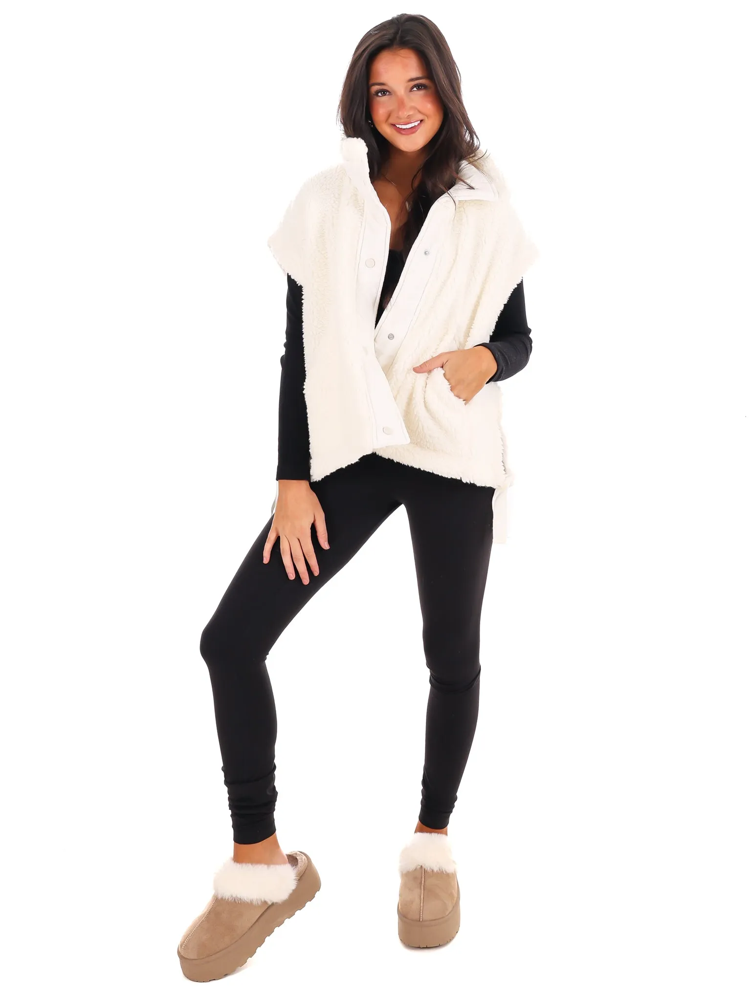 Comfort Zone Oversized Sherpa Vest Doorbuster