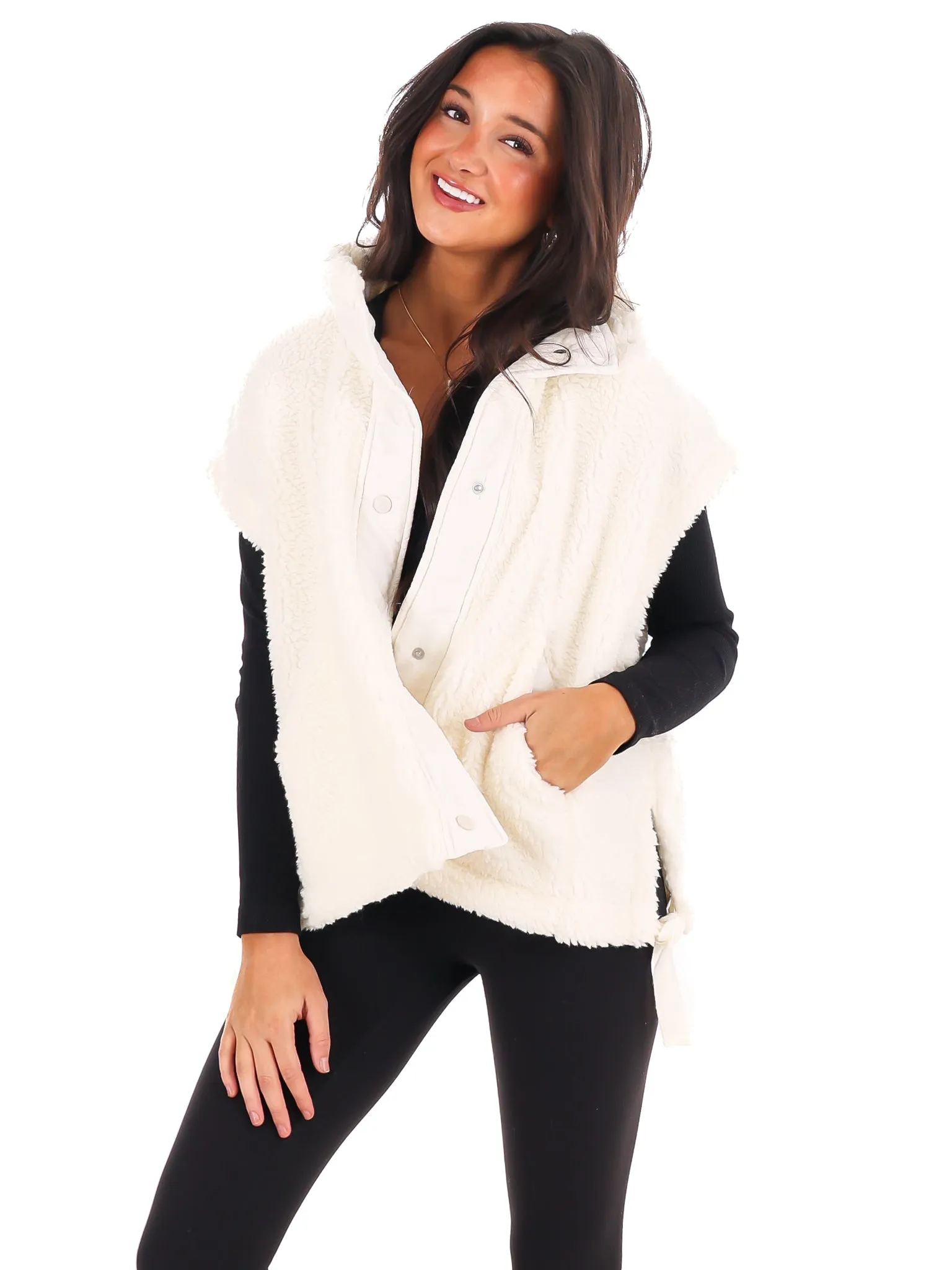 Comfort Zone Oversized Sherpa Vest Doorbuster