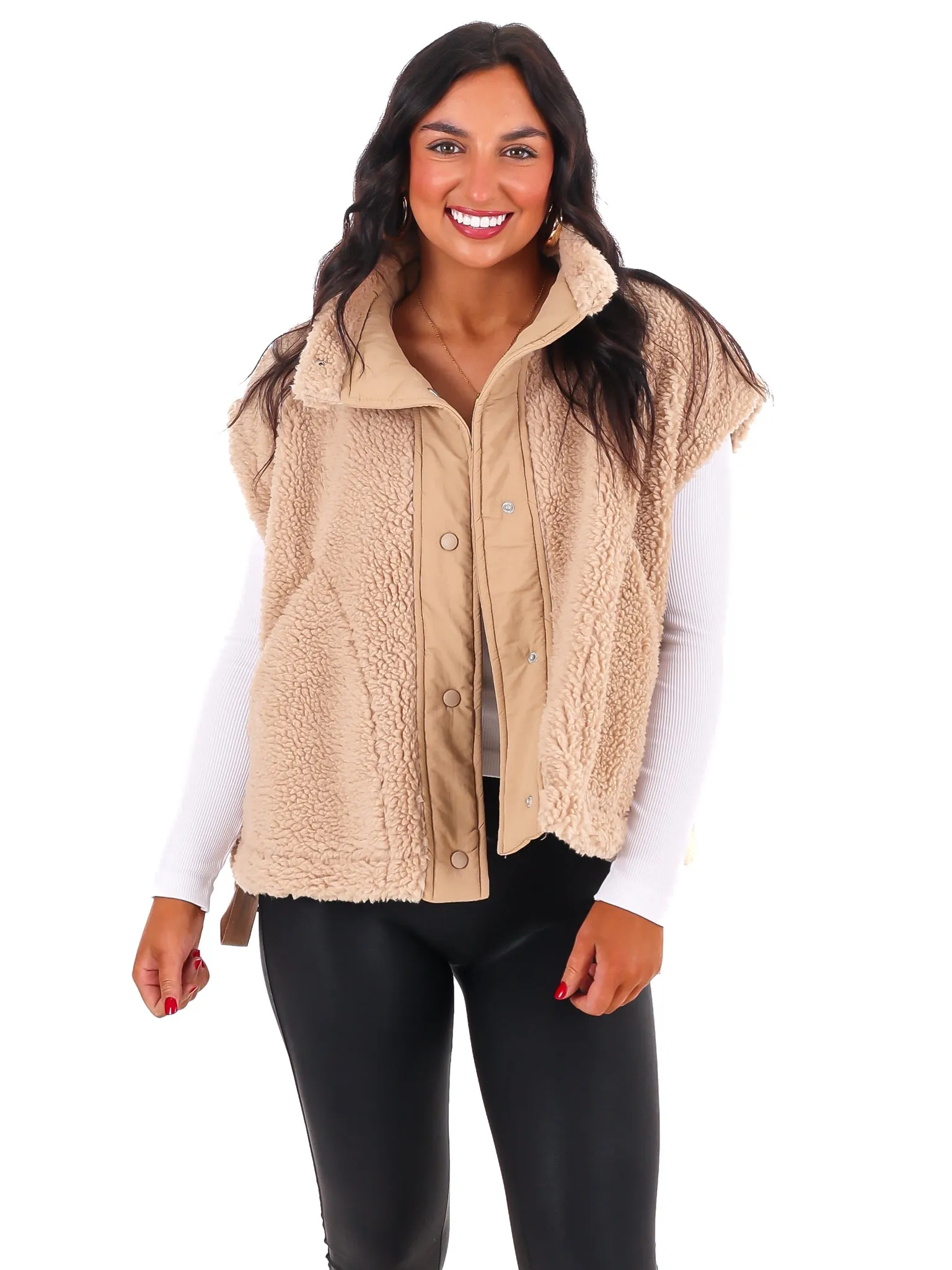 Comfort Zone Oversized Sherpa Vest Doorbuster