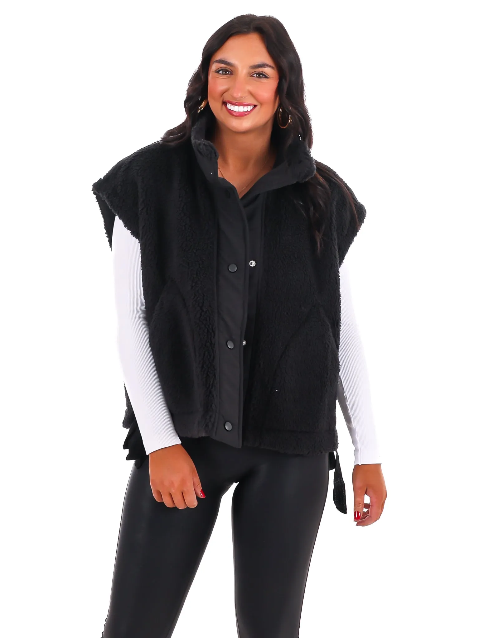 Comfort Zone Oversized Sherpa Vest Doorbuster