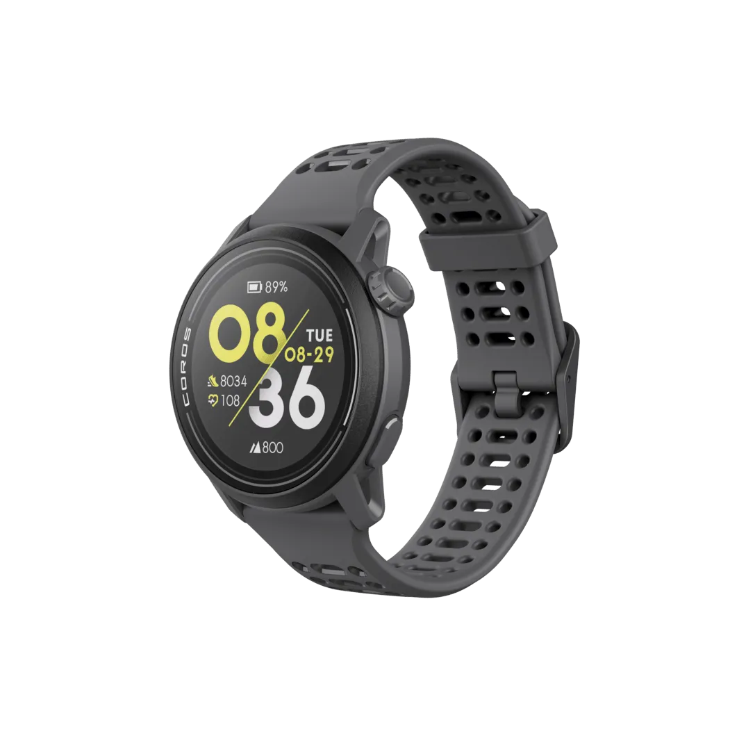 COROS PACE 3 Premium GPS Sport Watch with Silicone Band in Silicone Black