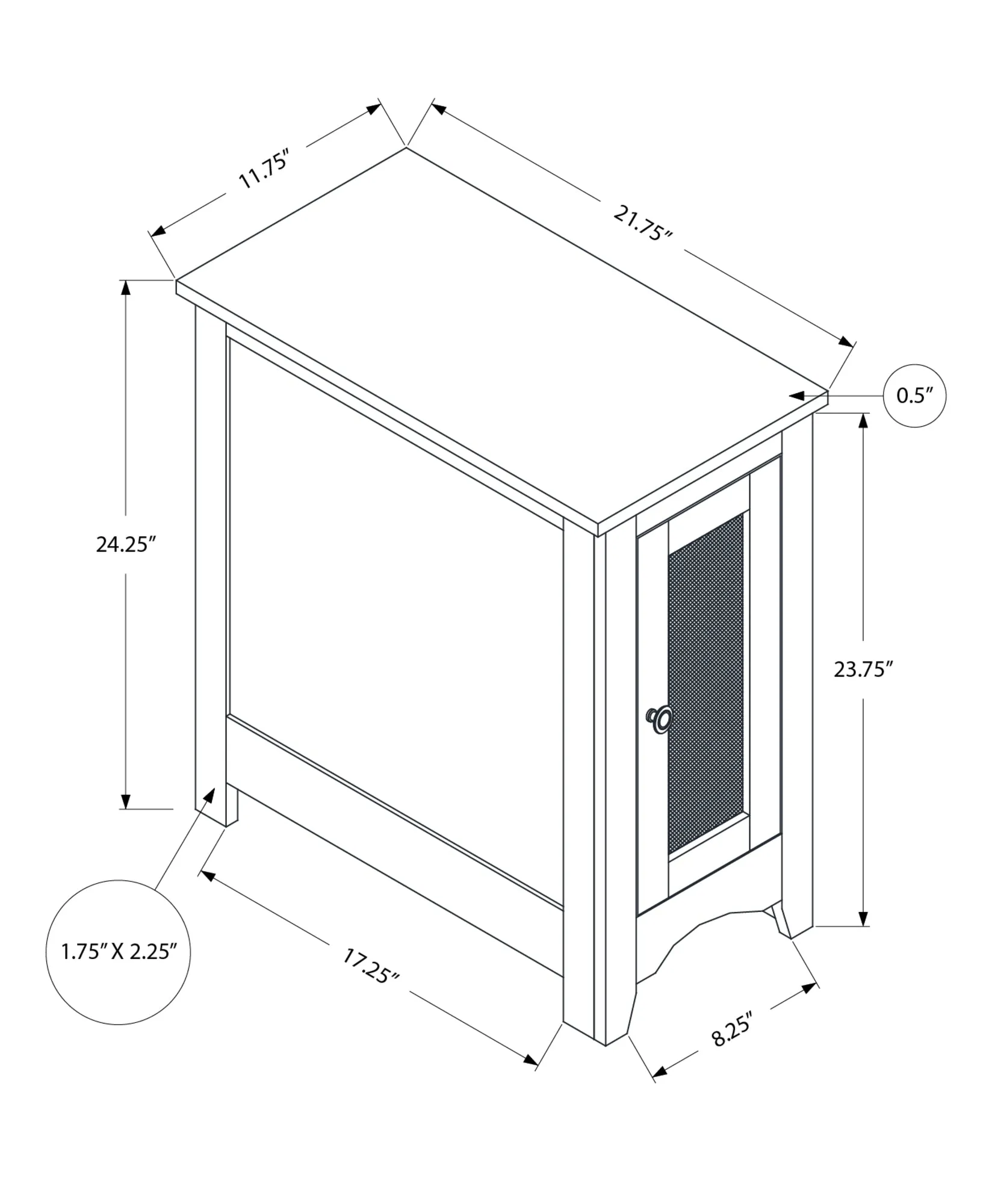 Elegance Black Transitional Nightstand: Sleek Storage & Style for Bedroom