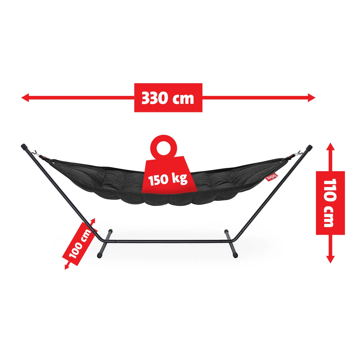 Fatboy Hammock Superb (Anthracite) - Showroom sample