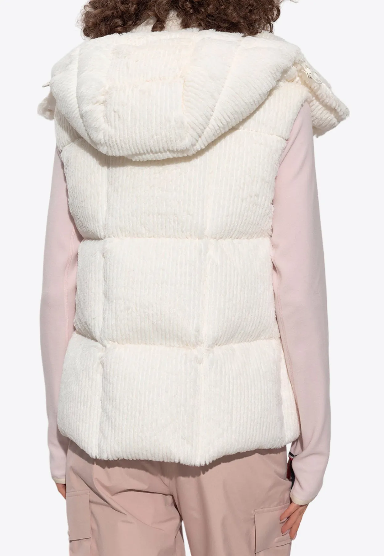 Faux-Fur Zip-Up Down Vest