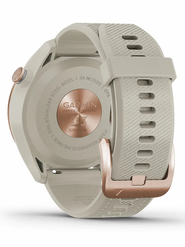 Garmin Approach S42 GPS Rose Gold/Light Sand Band