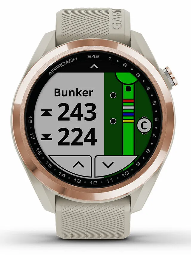 Garmin Approach S42 GPS Rose Gold/Light Sand Band