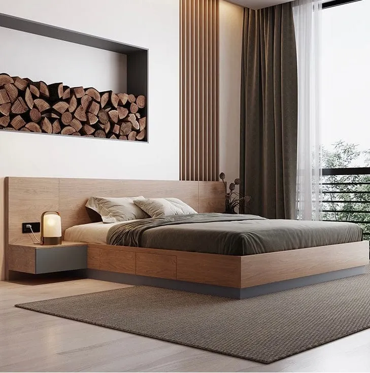 Gwen Wooden Storage Bed Frame