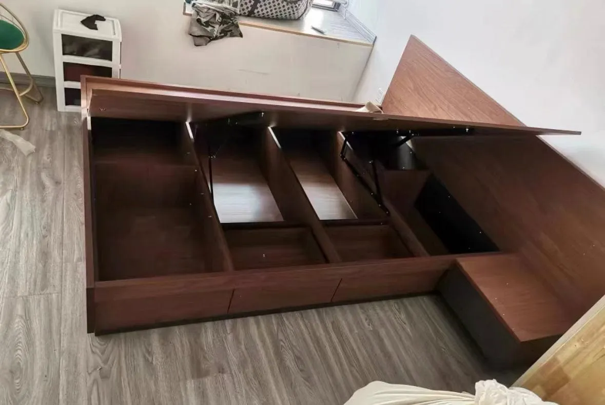 Gwen Wooden Storage Bed Frame