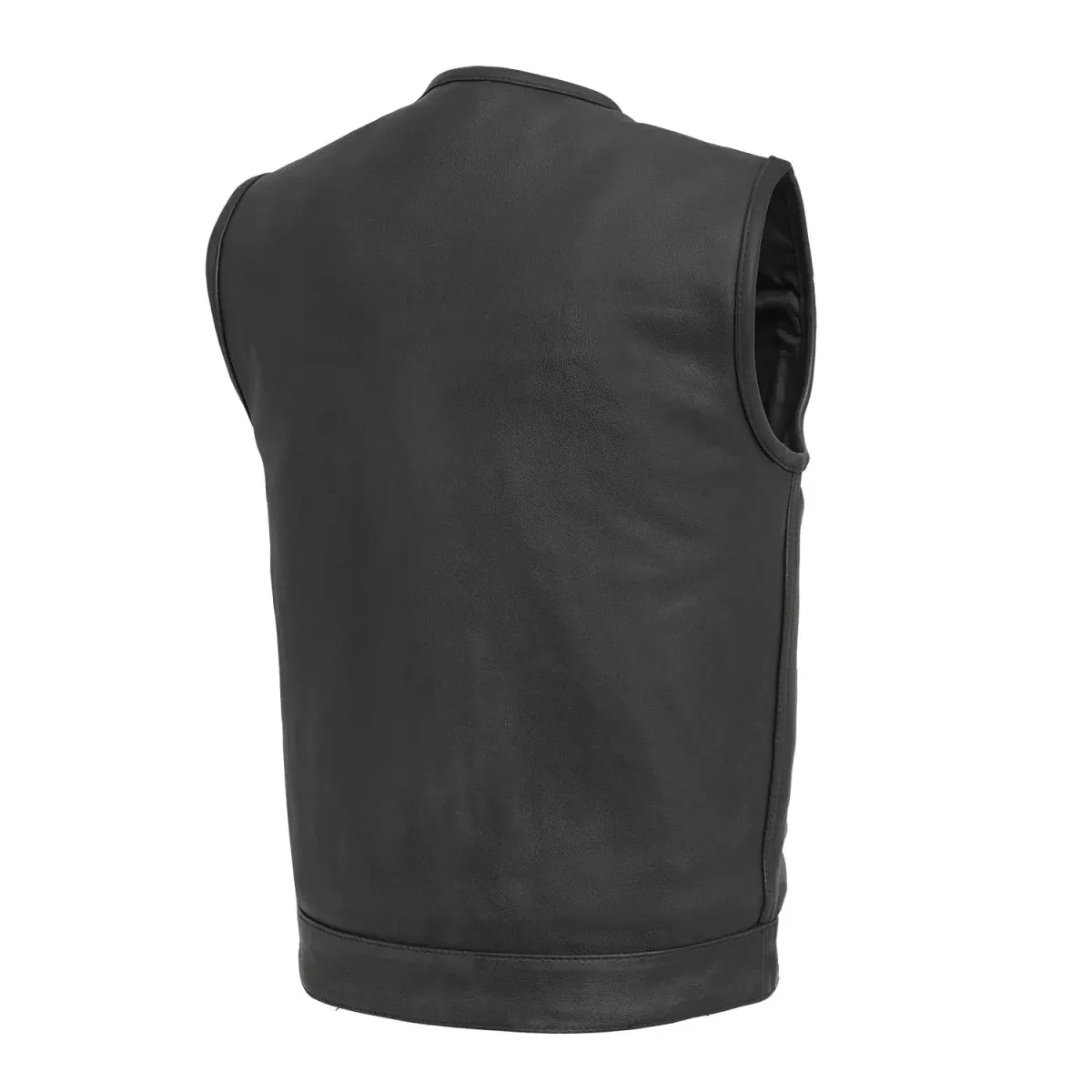 Highside Men's Motorcycle Leather Vest - Extreme Biker Leather