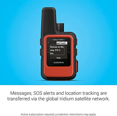 inReach Mini 2, Lightweight and Compact Satellite Communicator, Orange