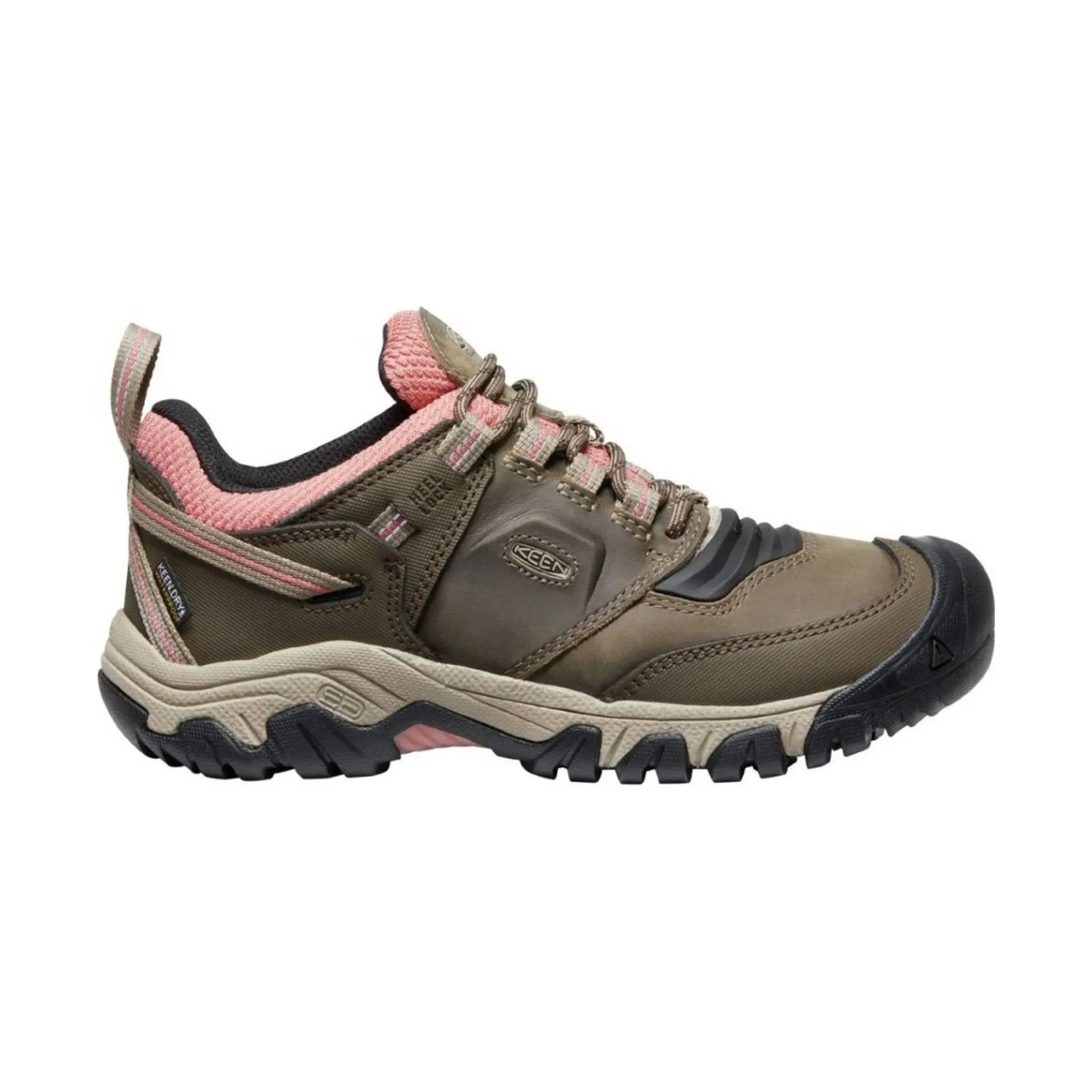 KEEN Women's Ridge Flex Waterproof - Timberwolf/Brick Dust