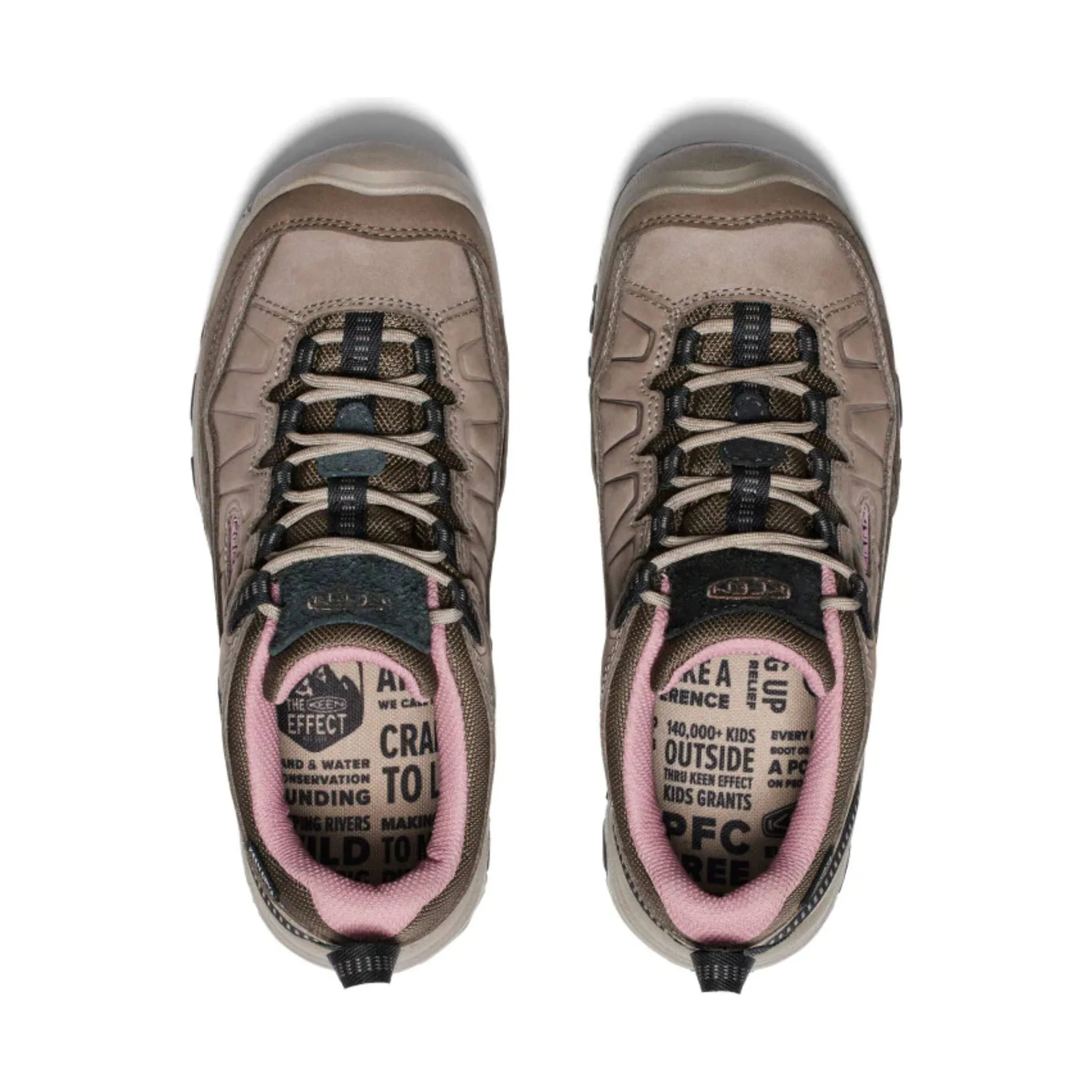 Keen Women's Targhee IV Waterproof Hiking Shoe - Brindle/Nostalgia Rose