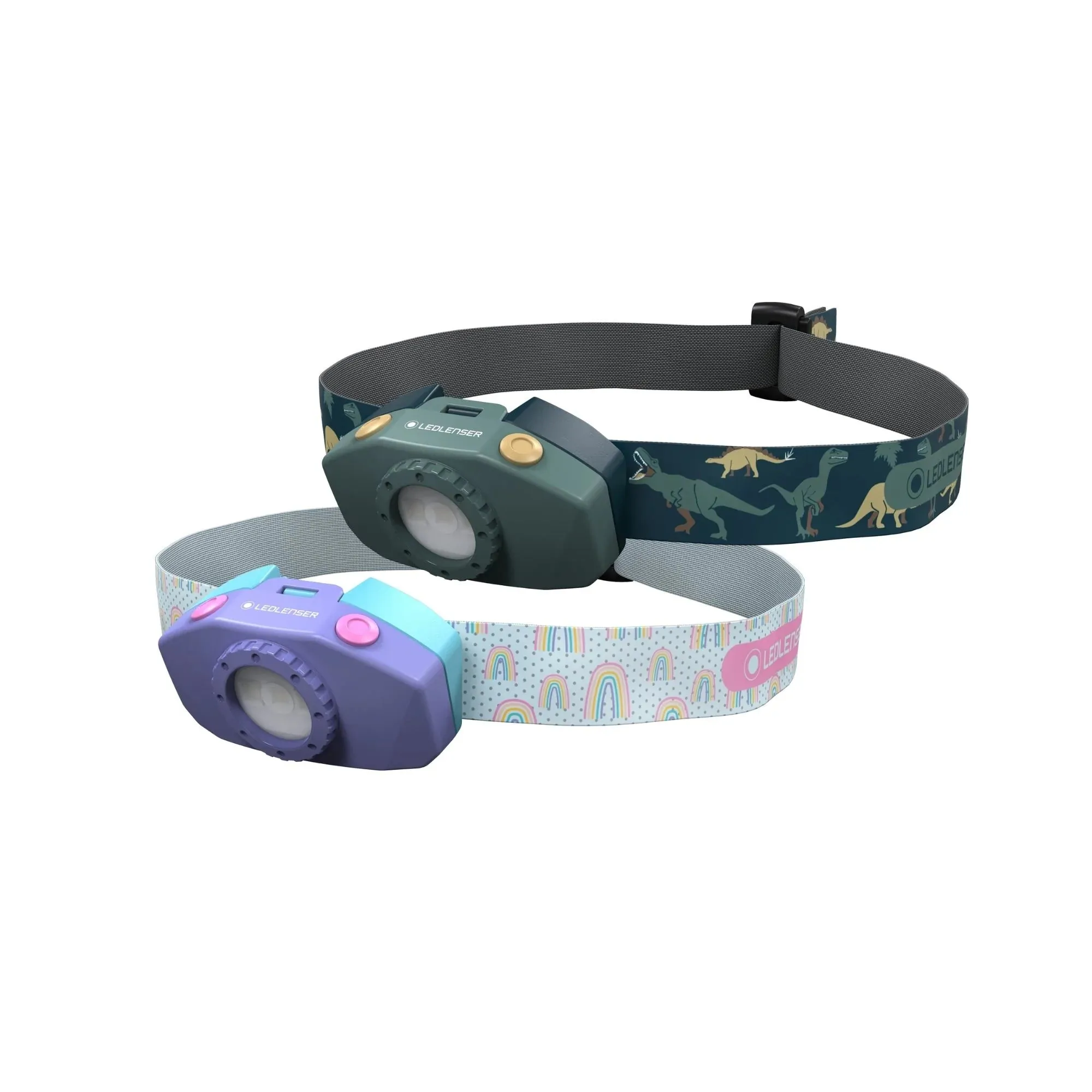 Kidled2 Headtorch Green with Dinosaurs by Ledlenser