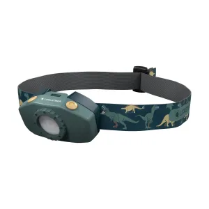 Kidled2 Headtorch Green with Dinosaurs by Ledlenser