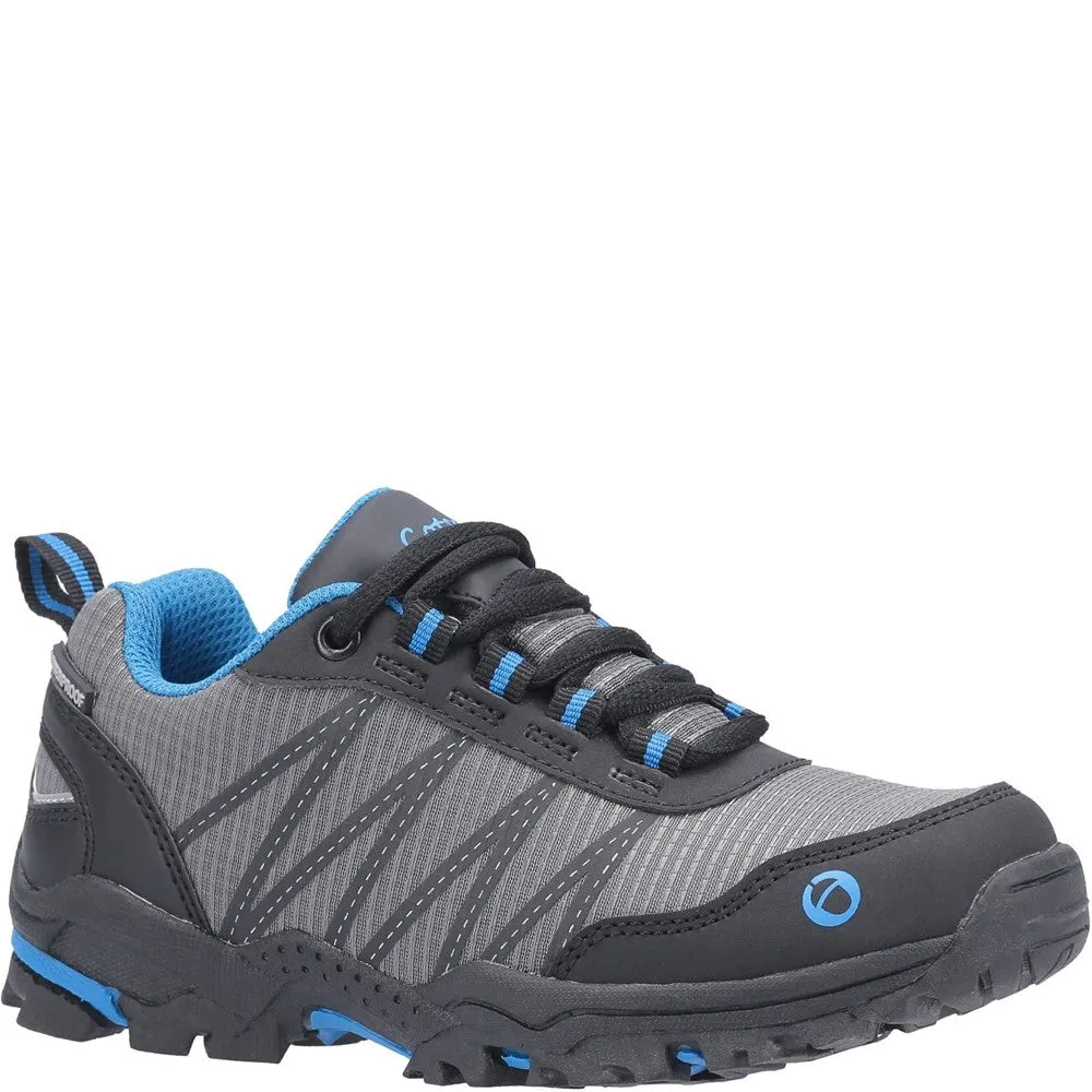 Kids Littledean Hiking Waterproof Shoes Blue/Grey