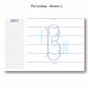 Lindsay - Personalized Desk Pad