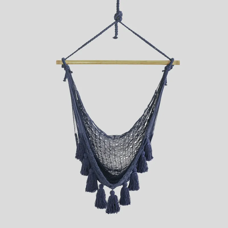 Mexican Hammock Chair Deluxe in Blue