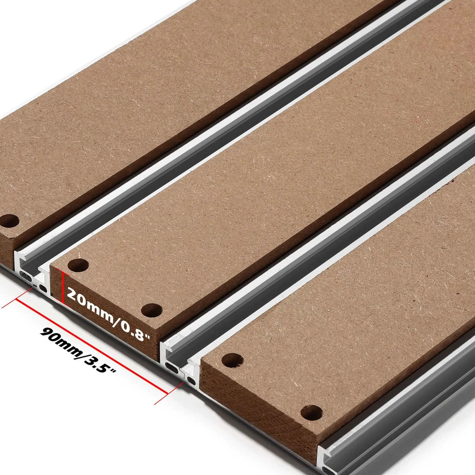 [Open Box] 6060 Aluminum & MDF Hybrid Spoilboard for PROVerXL 4030 XY-Axis Extension Kit