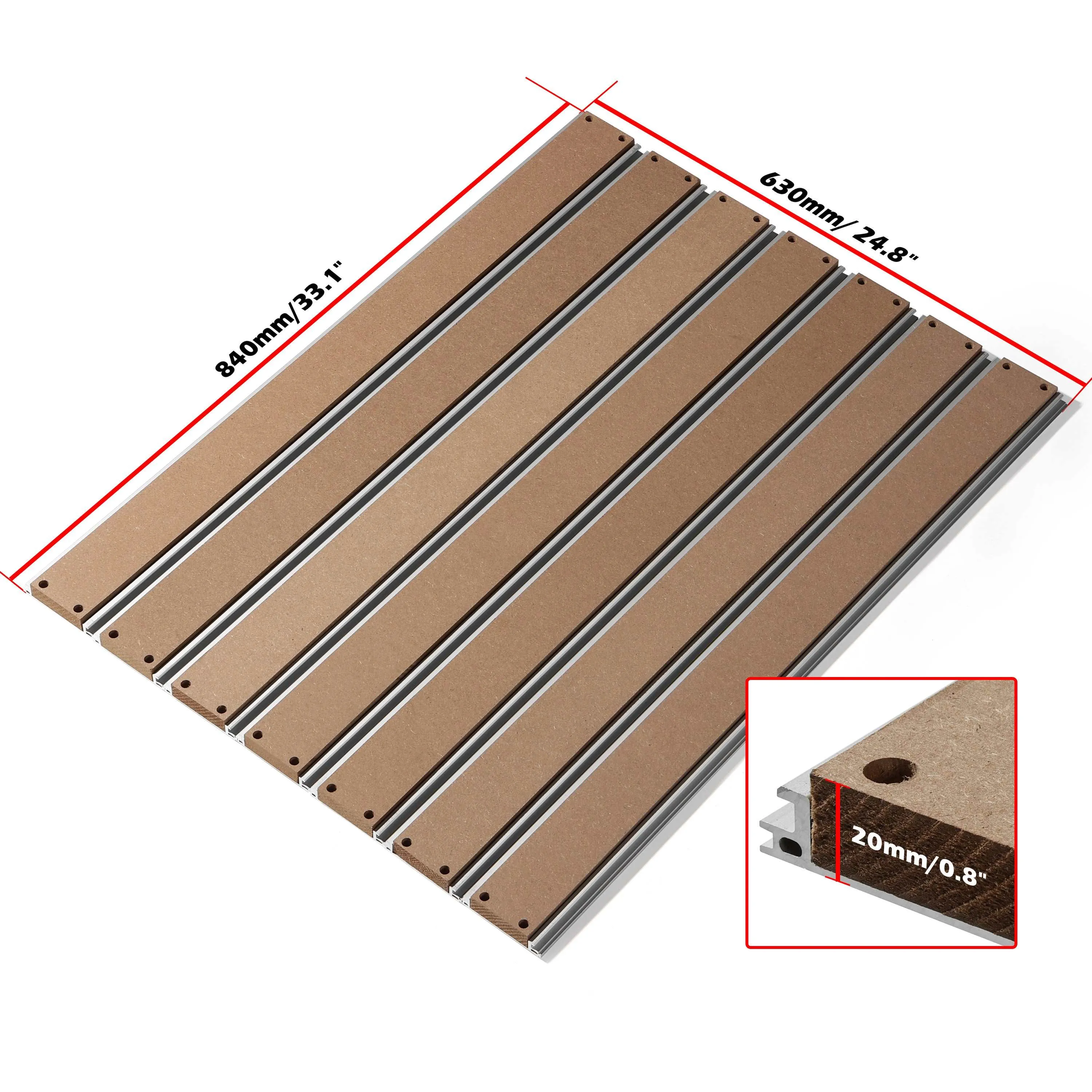 [Open Box] 6060 Aluminum & MDF Hybrid Spoilboard for PROVerXL 4030 XY-Axis Extension Kit