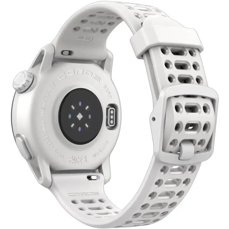 PACE 3 GPS Sport Watch - Silicone Band - White