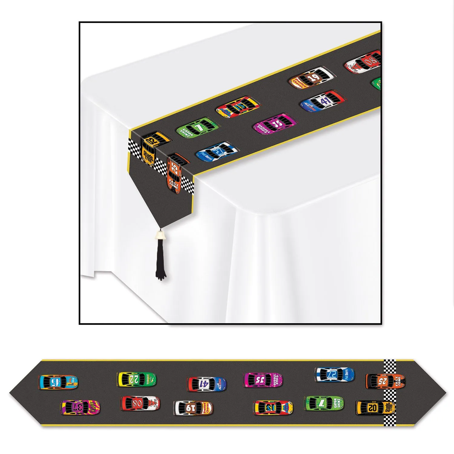 Printed Racing Table Runner (3/Pk)