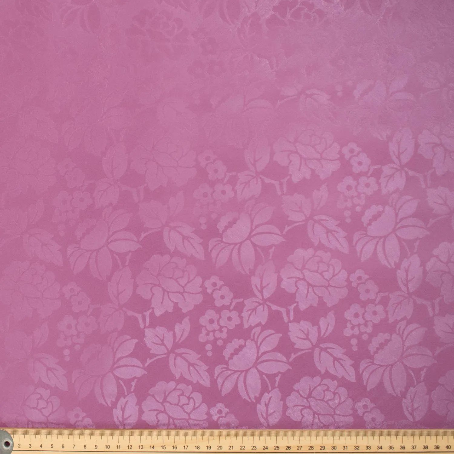 Purple Flower Tone on Tone Plastic Tablecloth Fabric