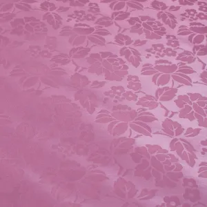 Purple Flower Tone on Tone Plastic Tablecloth Fabric