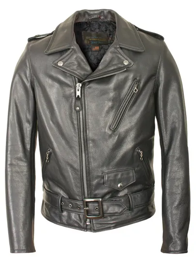 Schott NYC. 519 Black Leather Jacket