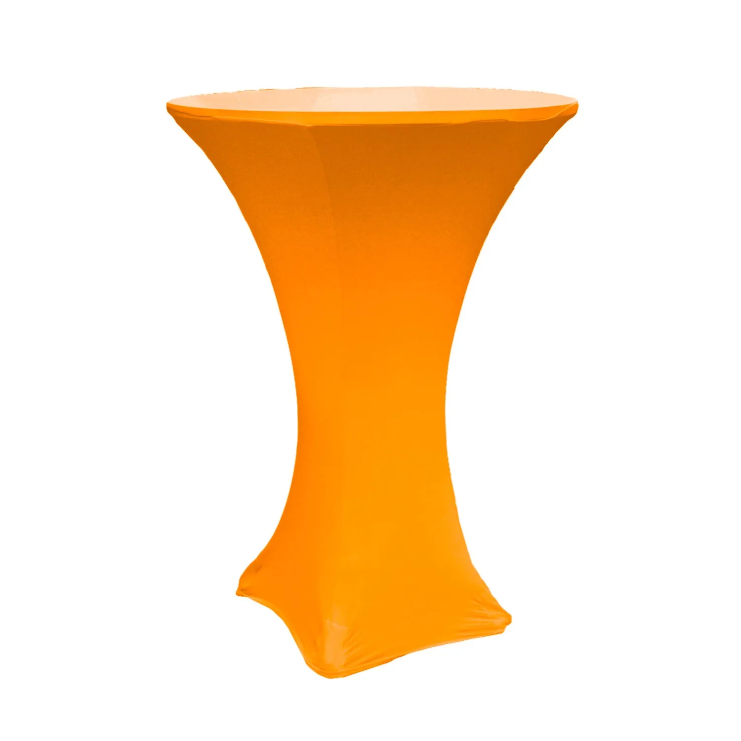 Spandex Cocktail Table Cover 30" Round - Orange