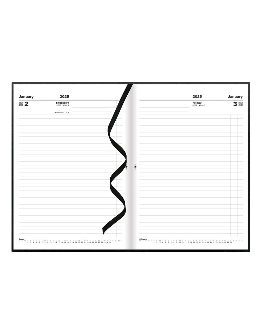 Standard A4 Day to a Page Planner 2025 - English