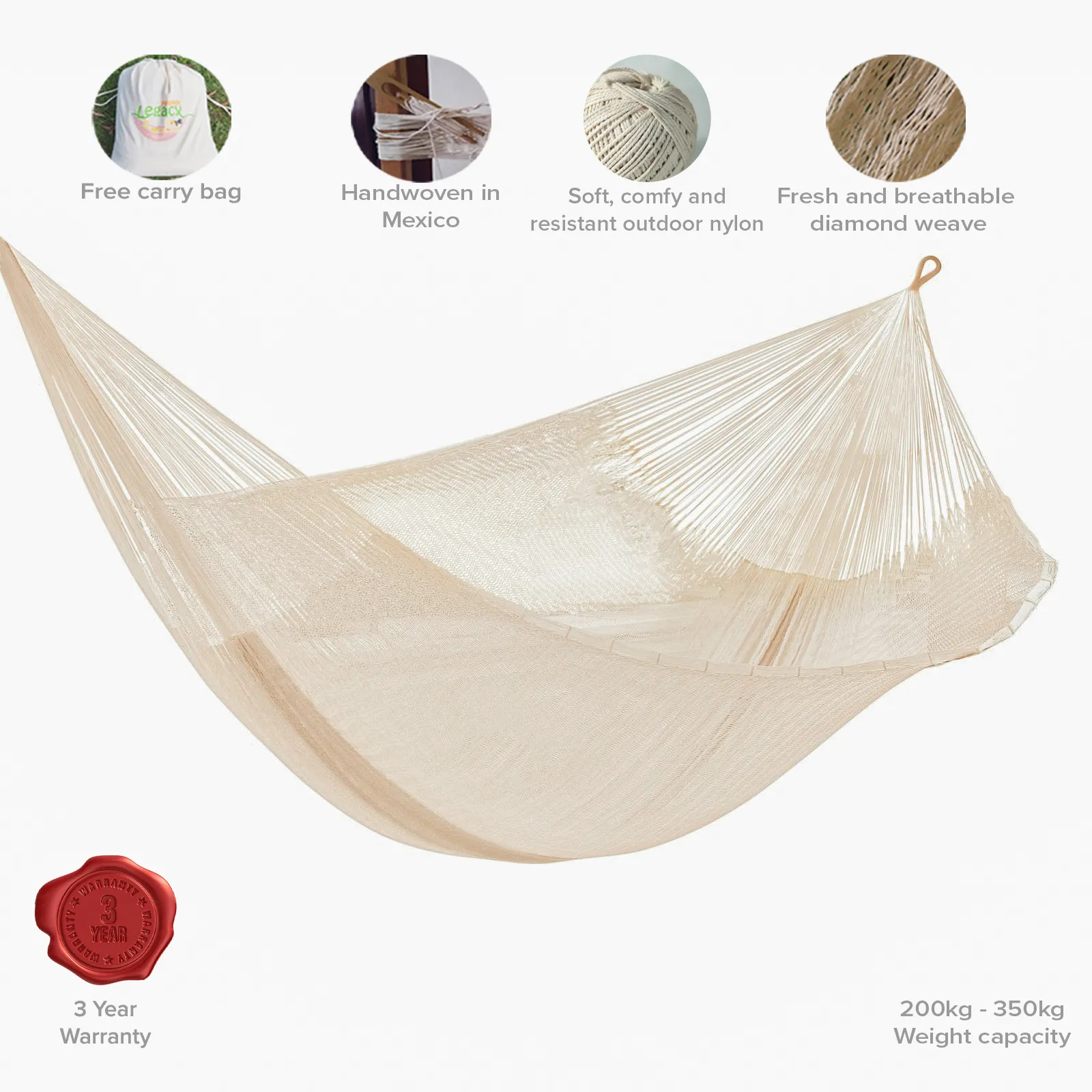 Super Nylon Mexican Hammock