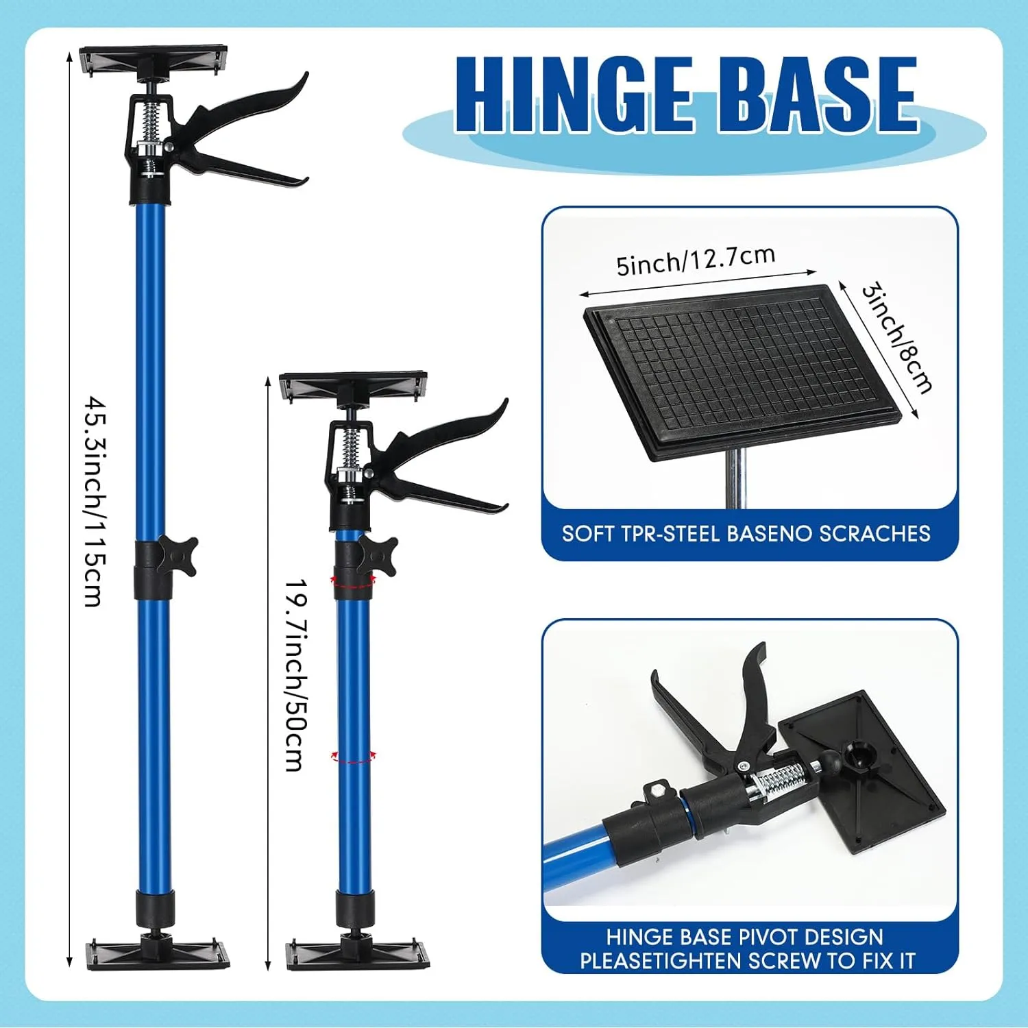 Third Hand Tool 3rd Hand Support System Adjustable Support Pole Adjust from 115-295CM