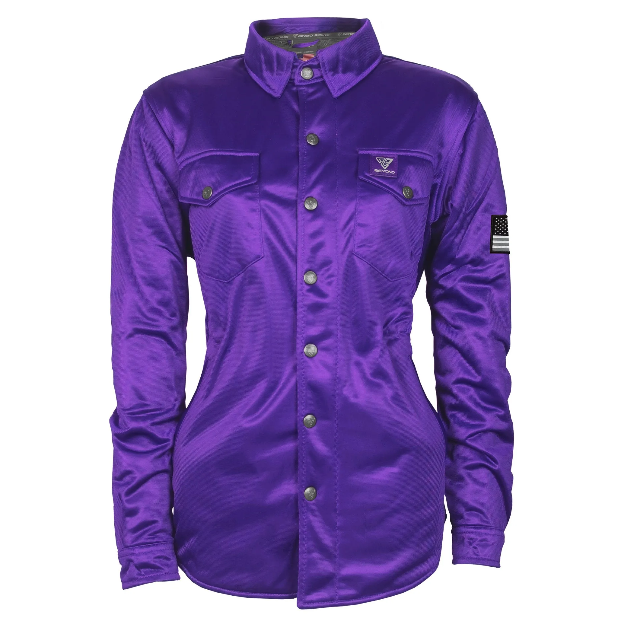 Ultra Protective Shirt for Women - Purple Solid with Pads