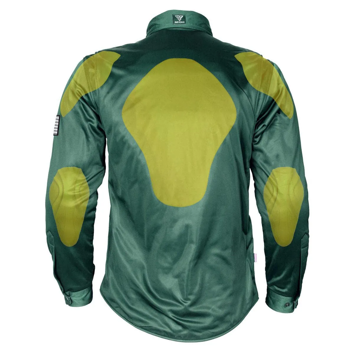 Ultra Protective Shirt - Green Solid with Pads