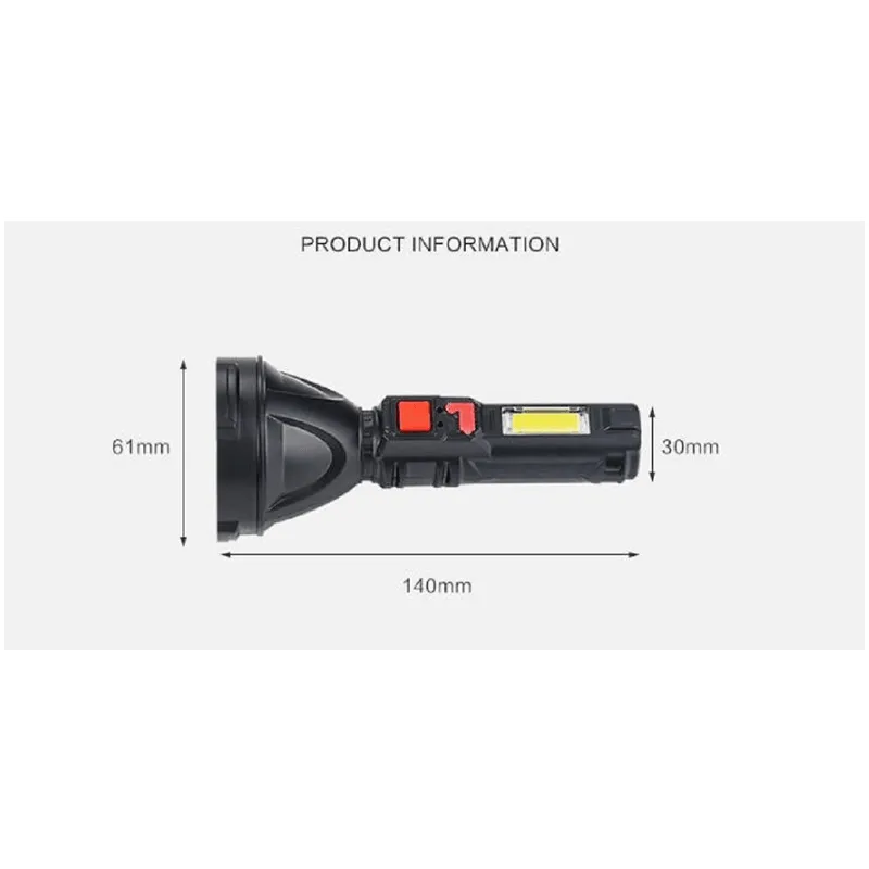 USB CHARGING FLASHLIGHT PA-2 JY-1830