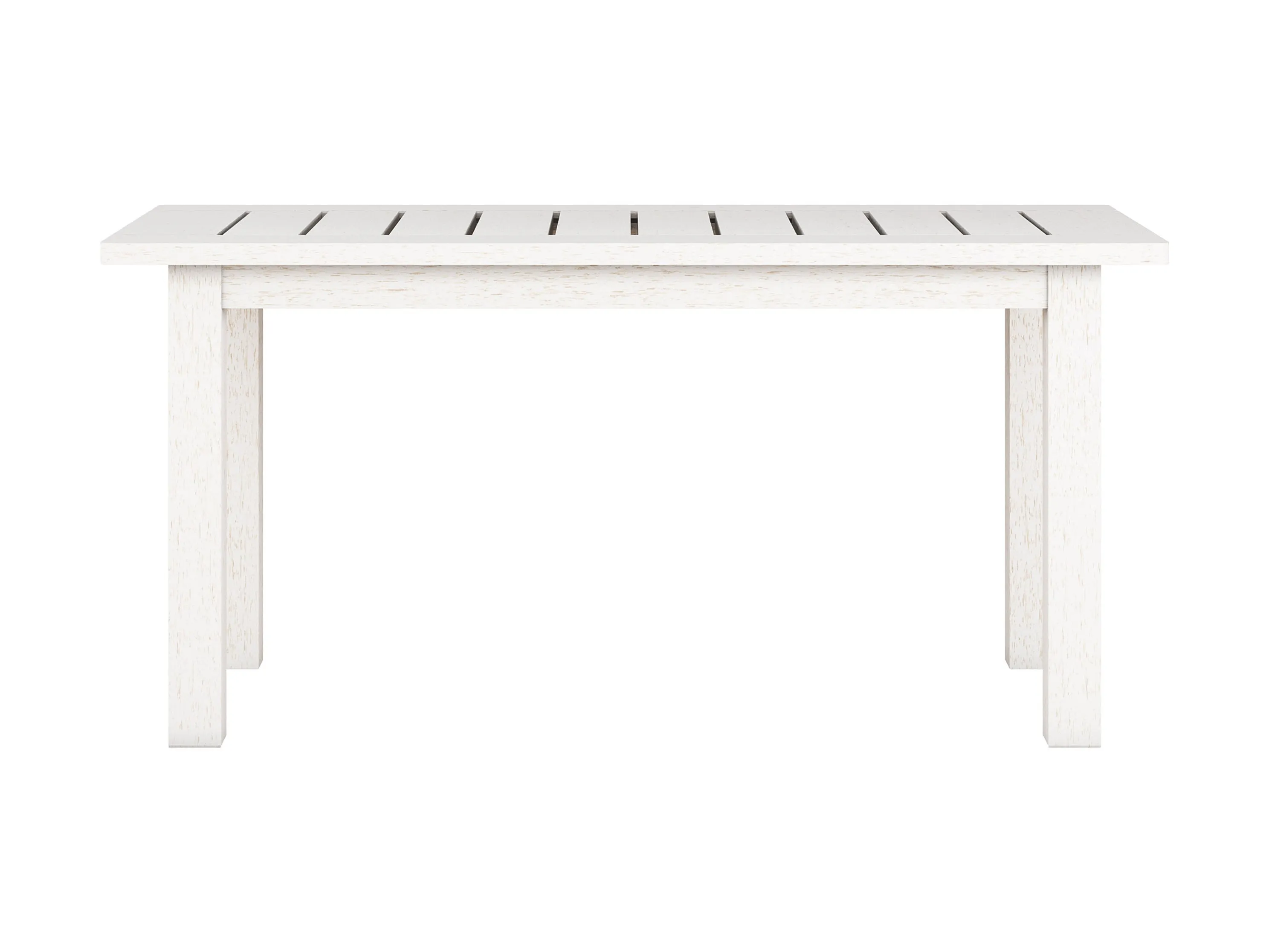 Washed White Hardwood Outdoor Coffee Table