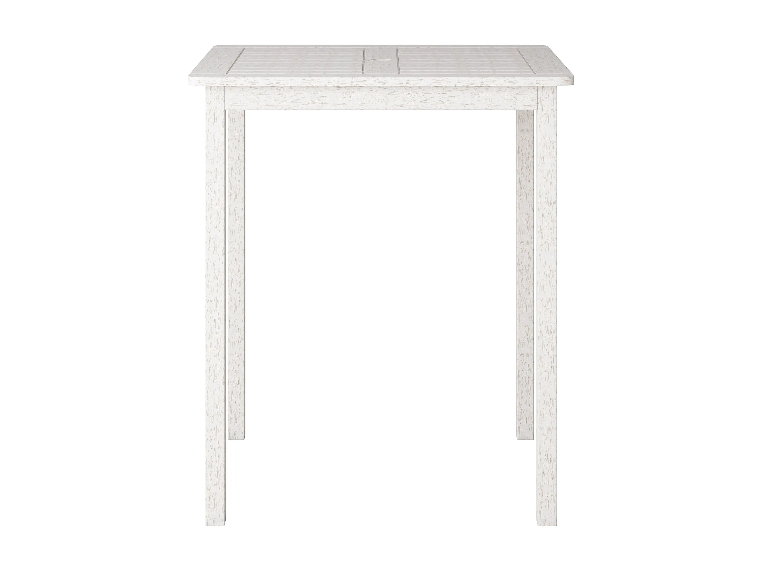 Washed White Outdoor Bar Height Table